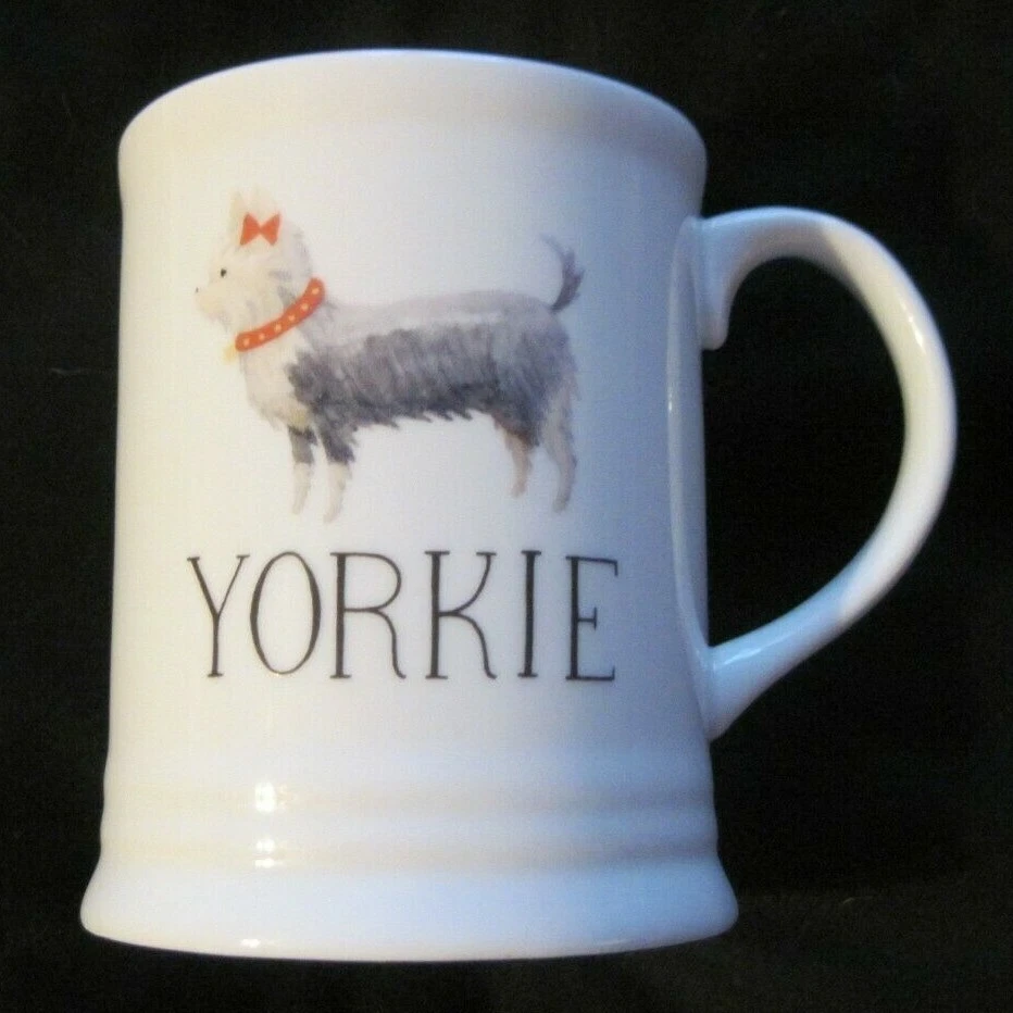 Yorkie Best Dog Ceramic Mug Fringe Studio Julianna Swaney Yorkshire Terrier - Image 2 of 4