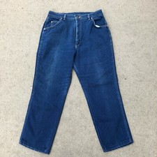 Vintage 80  s Lee Blue Jeans Sz. 18 MED Cotton Poly Mom Jeans 305-1746 USA