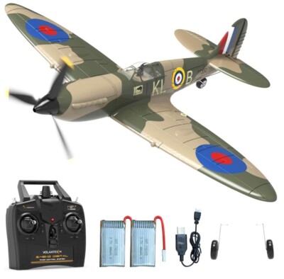 VOLANTEXRC Spitfire One Key RC Airplane with Xpilot Stabilization