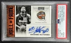 DIKEMBE MUTOMBO PSA 7 2020-21 PANINI CHRONICLES HALL OF FAME HOF AUTO RED
