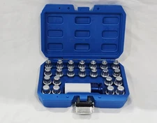 21pcs Wheel Lock Lug Nut Key Removal Kit Anti-Theft Screw Socket 