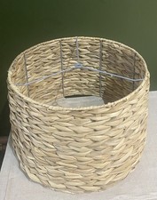 Natural Seagrass Large Drum Lampshade Woven Lamp Shade 15 top x17 base x11 slope