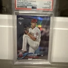 2018 TOPPS CHROME #150 PITCHING REFRACTOR SHOHEI OHTANI ROOKIE RC PSA 10 GEM MT
