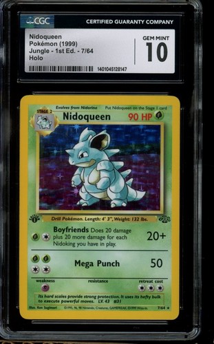 Nidoqueen (1st Edition) graded CGC 10 for sale on eBay