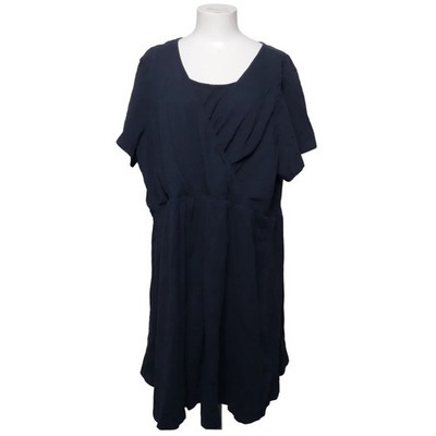 Zizzi, Kleid, Größe: XXL, Blau, Baumwolle/Elasthan, Einfarbig, Damen #DMW
