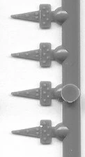 Tichy-Train Triangular Hinges (45) - HO Scale Model Train Part - #3067