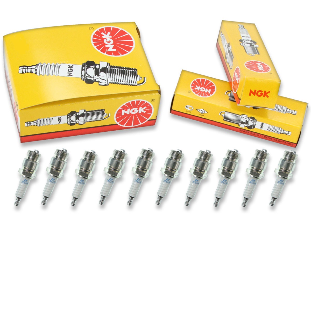 10 pc NGK 3323 AR6FS Standard Spark Plugs for SP414 RF10C RF10 R86T R85T zz