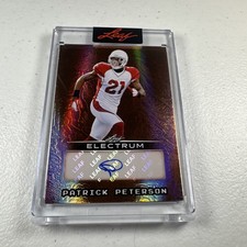 2025 Leaf Electrum Patrick Peterson 3/12 Auto Bronze Autograph Card Cardinals
