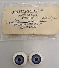 Vintage Masterpiece Soft "Glass" Doll Eyes 20mm Blue-violet Eyeballs