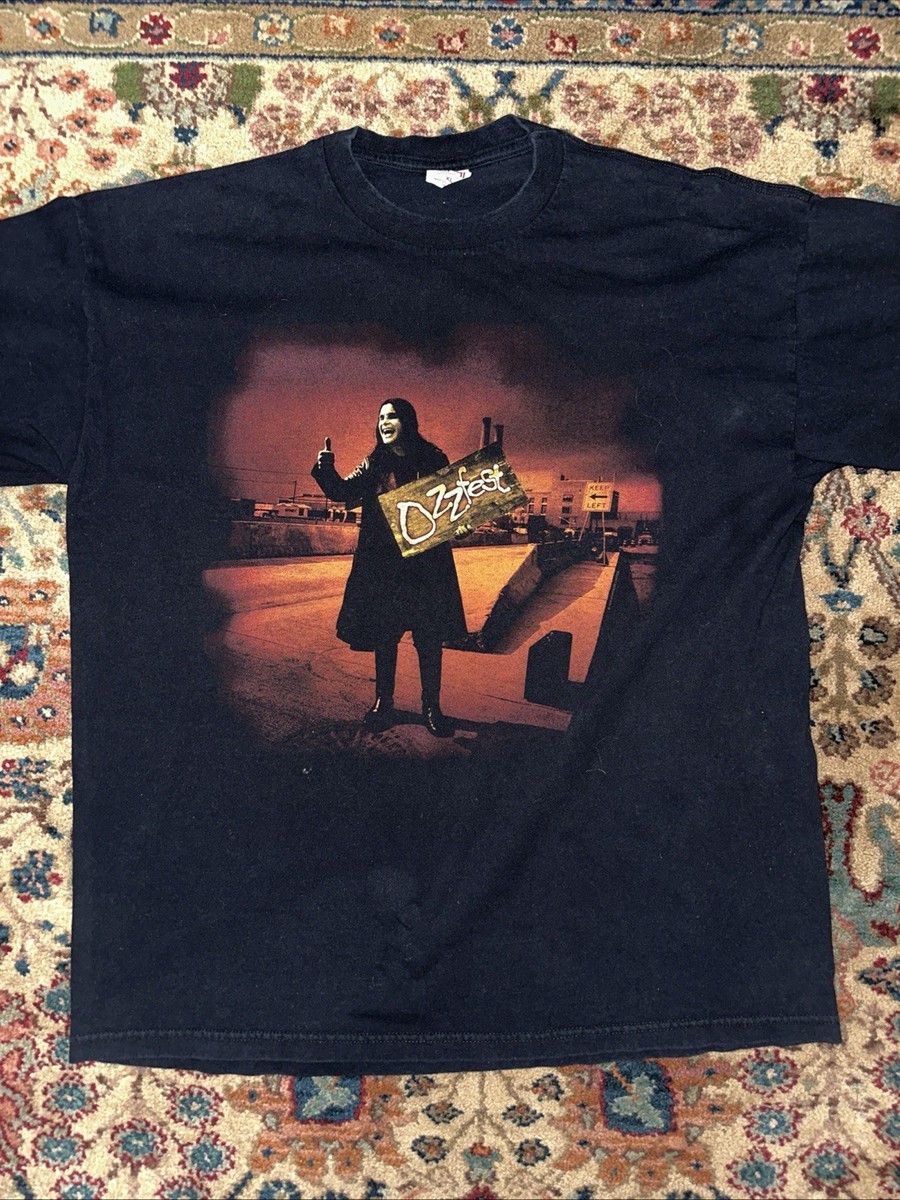 90s OZZ fest オジーオズボーン オズフェス Tシャツ ブラック Vintage 90s Ozzy Osbourne The Ozzfest 1998 Men's Black XL T Shirt