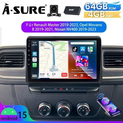 DAB+ KAM Carplay Autoradio Für Renault Master III Opel Movano B Nissan NV400 FM