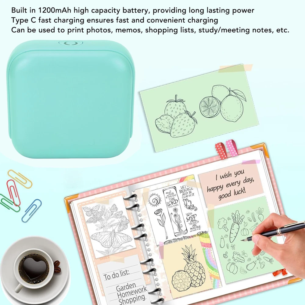 Portable Thermal Label Printer for Home and Shop No Ink Needed
