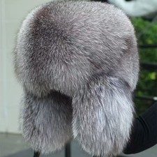 Men Full Covered Real Raccoon Hat Russian Ushanka Cossack Hat Warm Trapper Hat