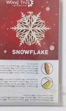Wood Trick 3d Wood model Snowflake New in Pac...