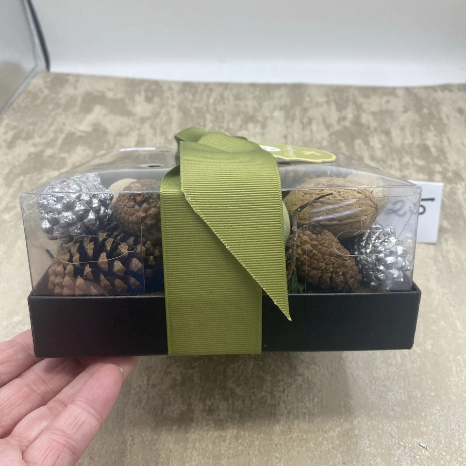 Greenleaf Silver Spruce Caja de Regalo Vacaciones Popurrí Jarrón Cuenco Rellenos Nuevo En Caja Foto 4 de 4