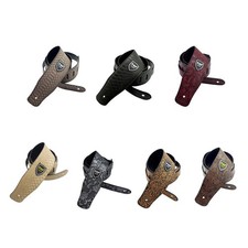 Adjustable PU leather shoulder strap for acoustic/electric guitars