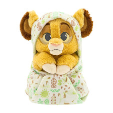 Disney The Lion King Baby Simba Plush in Swaddle Blanket, Stuffed Toy, 10", NWT