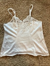 Vintage Vassarette White Camisole Size Medium