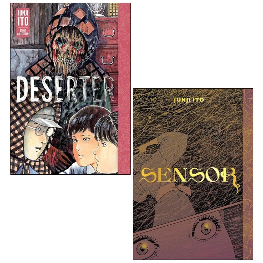 Junji Ito Story 2 Books Collection Set Deserter, Sensor Hardcover NEW