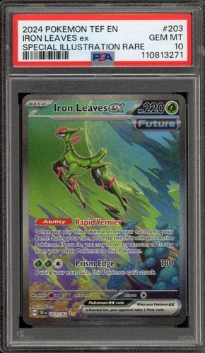 Pokemon Iron Leaves ex Temporal Forces Special Illustration Rare #203 PSA 10