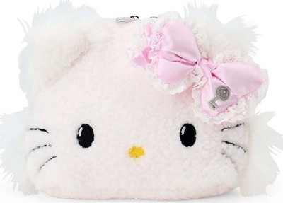 NEW!  Charmmy Kitty Fluffy Face Pouch Japan Exclusive W6.7 xD2 xH5  Kawaii