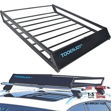 Roof Rack Cargo Basket, 43   x 35   x 4.7   , Anti-Rust Rooftop Cargo Carrier