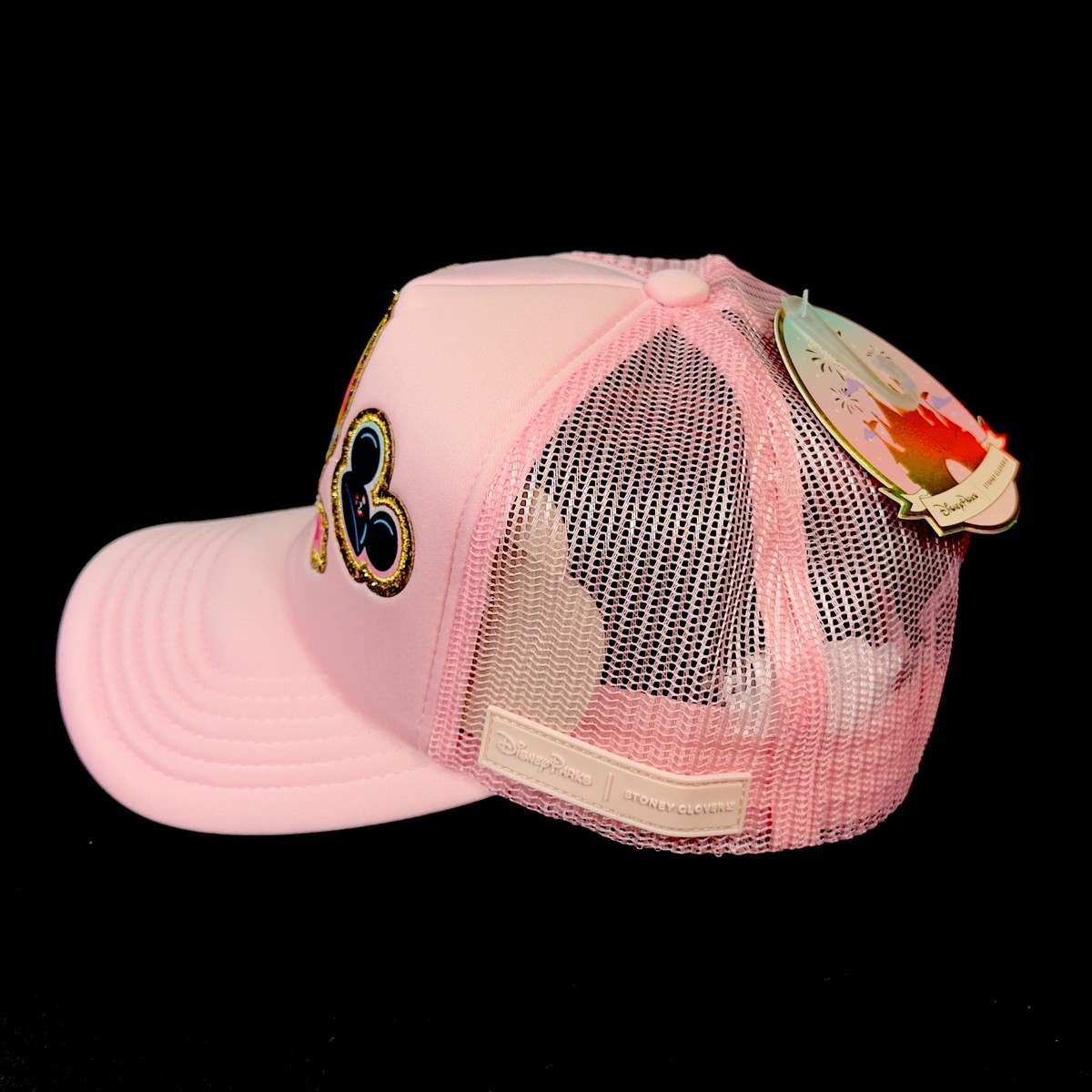 NWT Disney Parks x Stoney Clover Lane WDW Trucker Hat baseball cap Pink Disney Parks Stoney Clover Lane WDW Trucker Pink Cap  main image 2