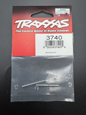 Traxxas 3740 2.5x29mm Suspension King Pins w/ E-Clips (2) For Rustler Stampede 