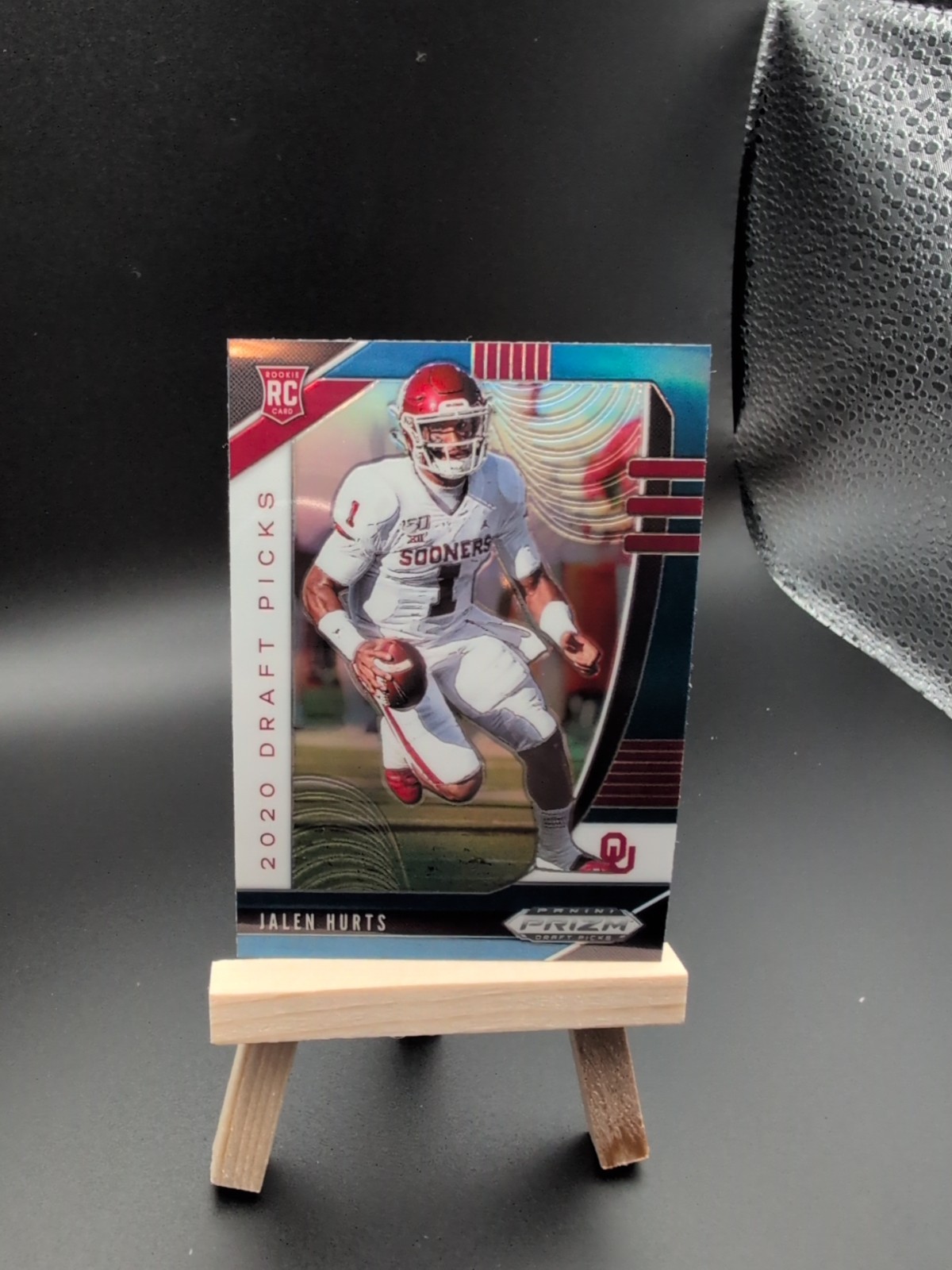 2020 Panini Prizm Blue Draft Picks Rookies Jalen Hurts #129 RC Rookie