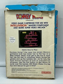 Intellivision Game Lot of 2 Donkey Kong & Mouse Trap Complete w/Manuals