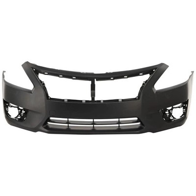 Front Bumper Cover Primed With Fog Light Holes For 2013-2015 Nissan Altima Sedan