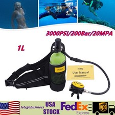Diving Scuba Tank 1L Mini Air Oxygen Cylinder Small Emergency 1L Mini Air