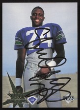 Shawn Springs Signed 1997 Upper Deck Rookie Card #3 Seattle Seahawks. rookie card picture