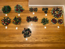 Vintage Plastic Christmas Winter Candle Rings