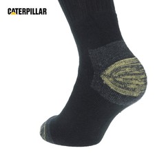 Caterpillar 6 Paia Calze Lavoro Doppio Rinforzo Punta Tallone Cotone