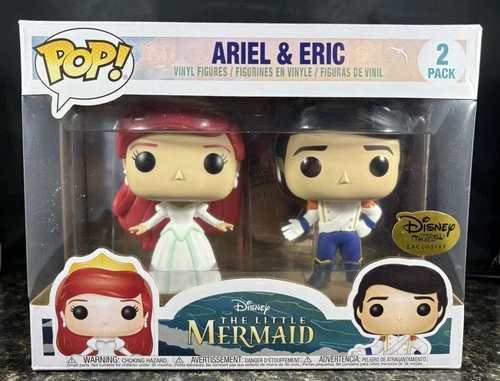 FUNKO POP DISNEY TREASURES LITTLE MERMAID ARIEL ERIC EVER AFTER 2-PACK EXCLUSIVE