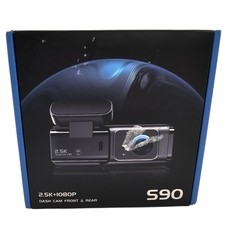 Front And Rear 2.5K  1080p Dash Camera Model S90 - Black