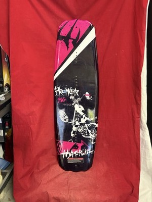 Hyperlite Premier 136 DNA Wakeboard featuring a black base with pink and white