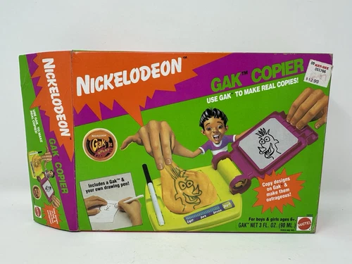 Vtg Nickelodeon Gak Copier by Mattel in Open Box with Original Pen