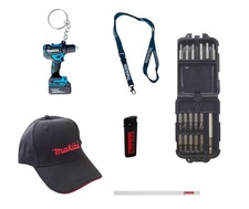 Makita FANSET Bitset, Schlüsselanhänger, Basecap, Feuerzeug, Schlüsselband, Stif