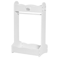 HOMCOM Appendiabiti per Cameretta in Legno Ripiani e Ganci 63x37x103cm Bianco