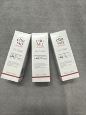 3x EltaMD UV CLEAR Broad-Spectrum Facial SunscreenSPF 46 1.7 oz Exp 07/2025