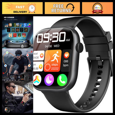 Fitness Smart Watch for Men & Women, 1.83'' HD Touchscreen, Bluetooth Calling, IP