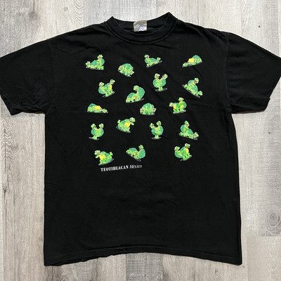 VTG Turtle Sex Postions T Shirt 90s Black Naughty Vulgar Mexico Comedy Tee Sz XL