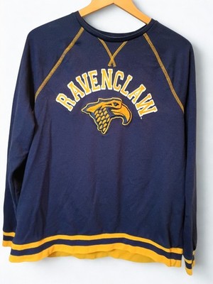 Harry Potter Collegiate Ravenclaw Crewneck Fleece Sweatshirt Size XL Academia 