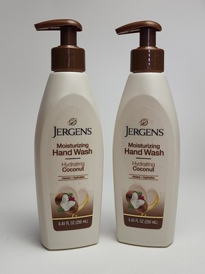2 Pack Jergens Hydrating Coconut Moisturizing Hand Wash 8.45 fl oz Each