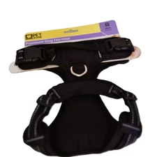  Dog Harness Large up to 70 LBS Black with reflective strips