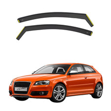 Wind Deflectors for Audi A3/S3 MK2 2004-13 3-Door Hatchback 2pcs Set Rain Visor
