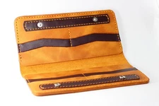 Genuine Leather Longer Wallet Men Unisex Women Handcrafted Handmade
