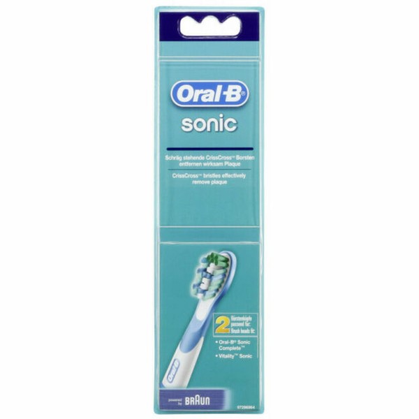 Oral-b sonic насадки для электрической зубной щетки 2шт (4210201746973)